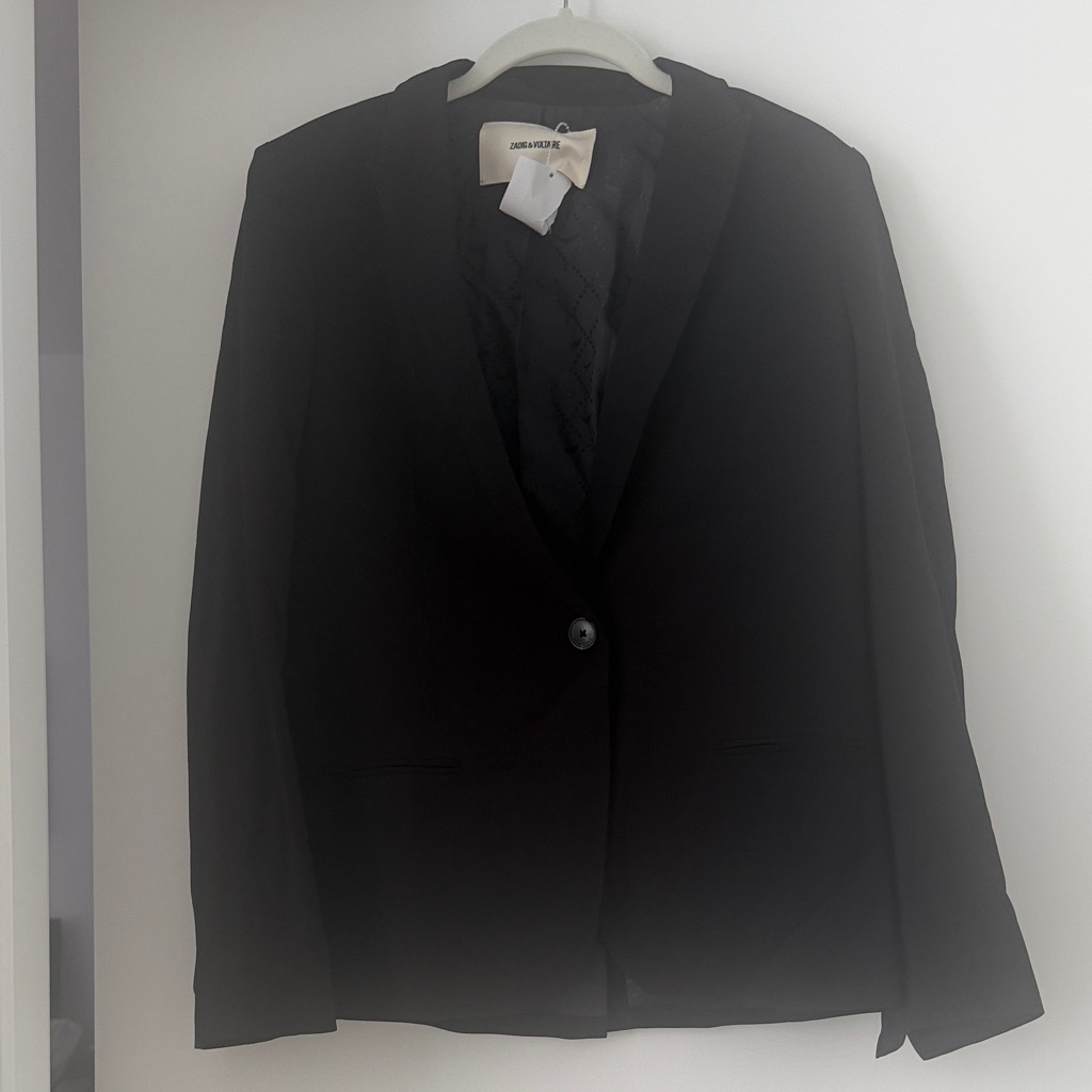 Brand New Zadig & Voltaire Black Blazer/Jacket